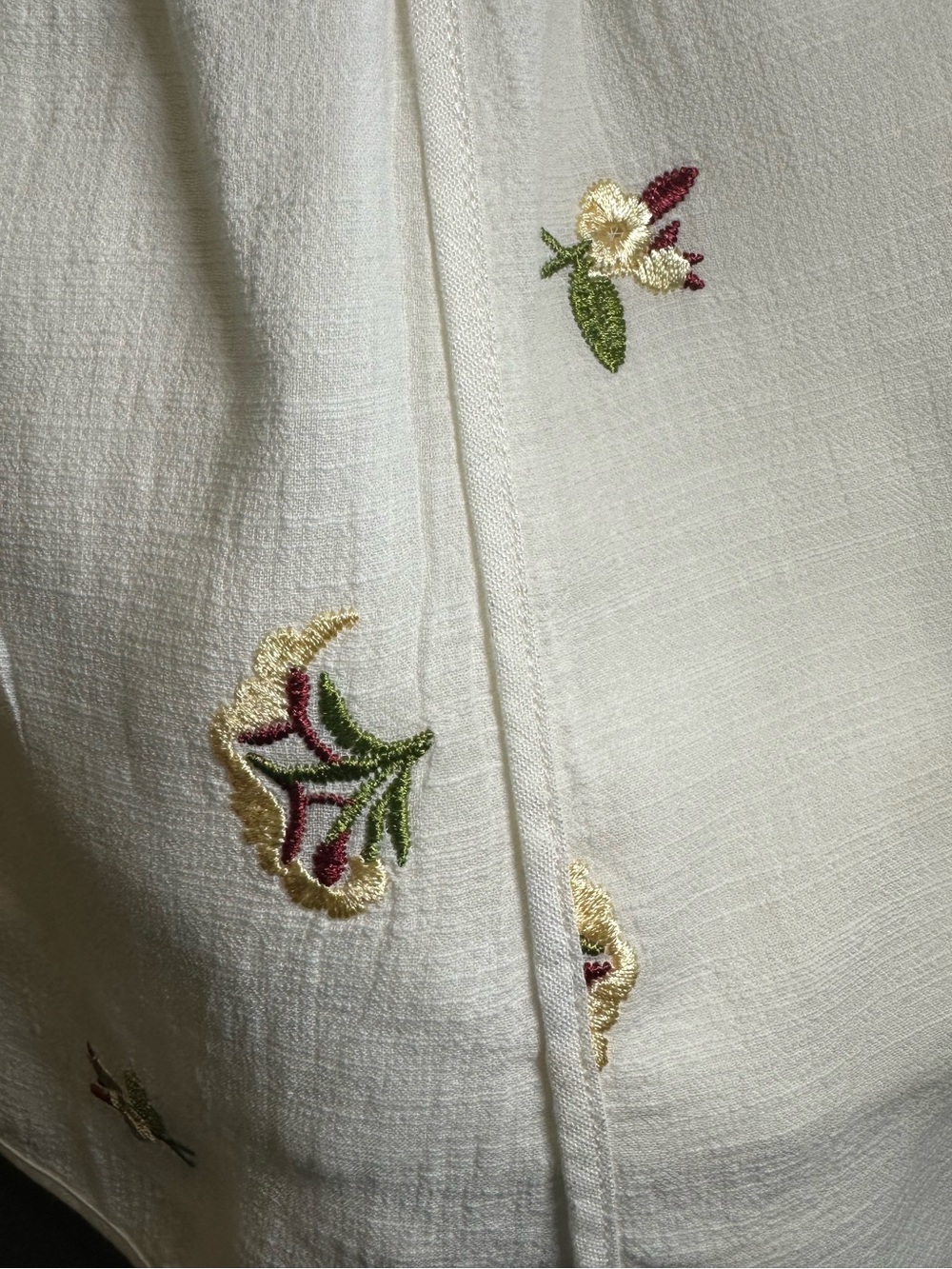 Sancia Eymara Ivory Embroidered Lined Pull-On Shorts Size M Resort Luxury - Picture 8 of 14